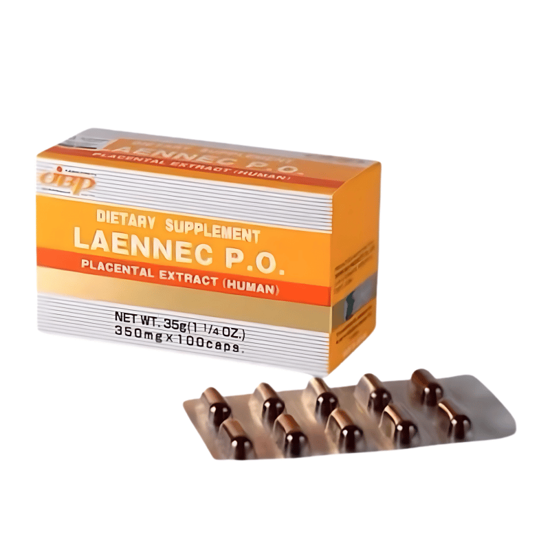日本 JBP 莱乃康 LAENNEC P.O 人胎素护肝胶囊 JBP LAENNEC P.O.
