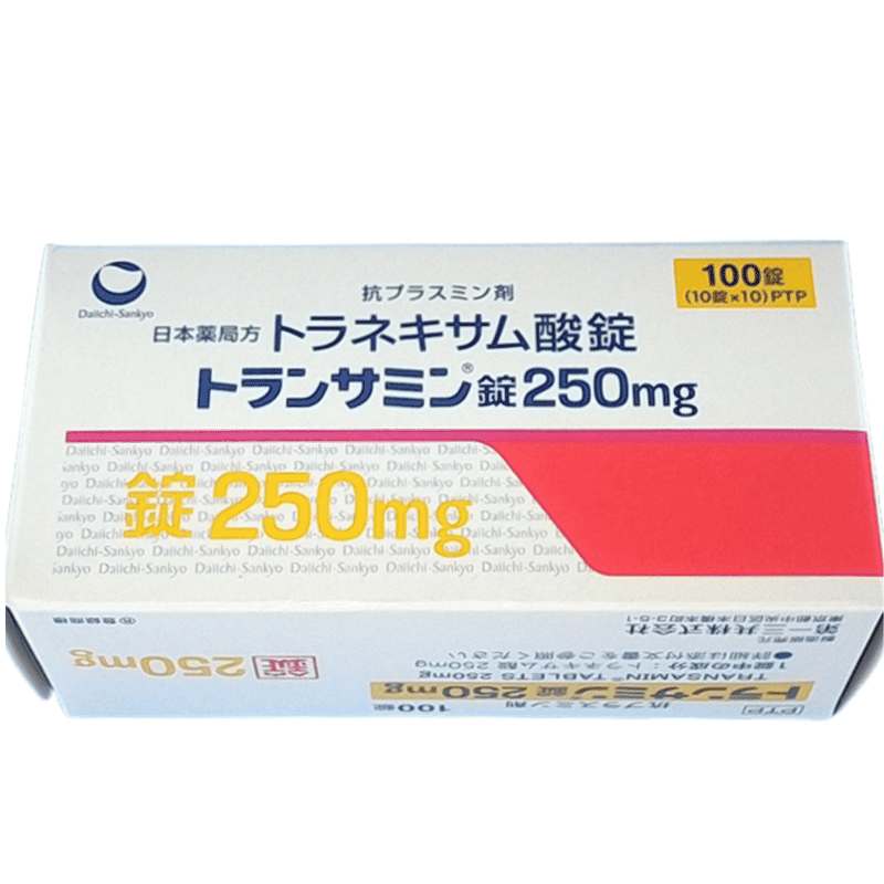 TRANSAMIN TRANEXAMIC ACID 250MG Product Image TRANSAMIN TRANEXAMIC ACID 250MG Daiichi Sankyo Tablets